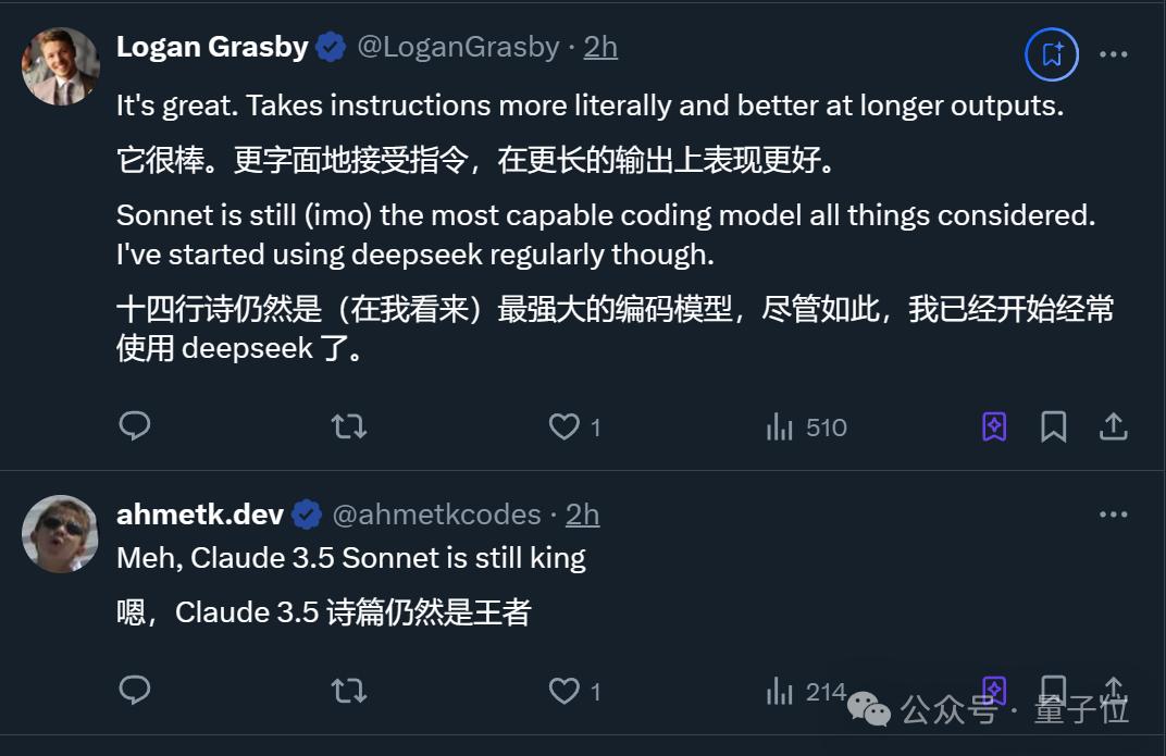 DeepSeek V3获竞技场最强开源认证！与Claude 3.5 Sonnet实测来了